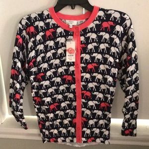 NWT Crown & Ivy elephant cardigan